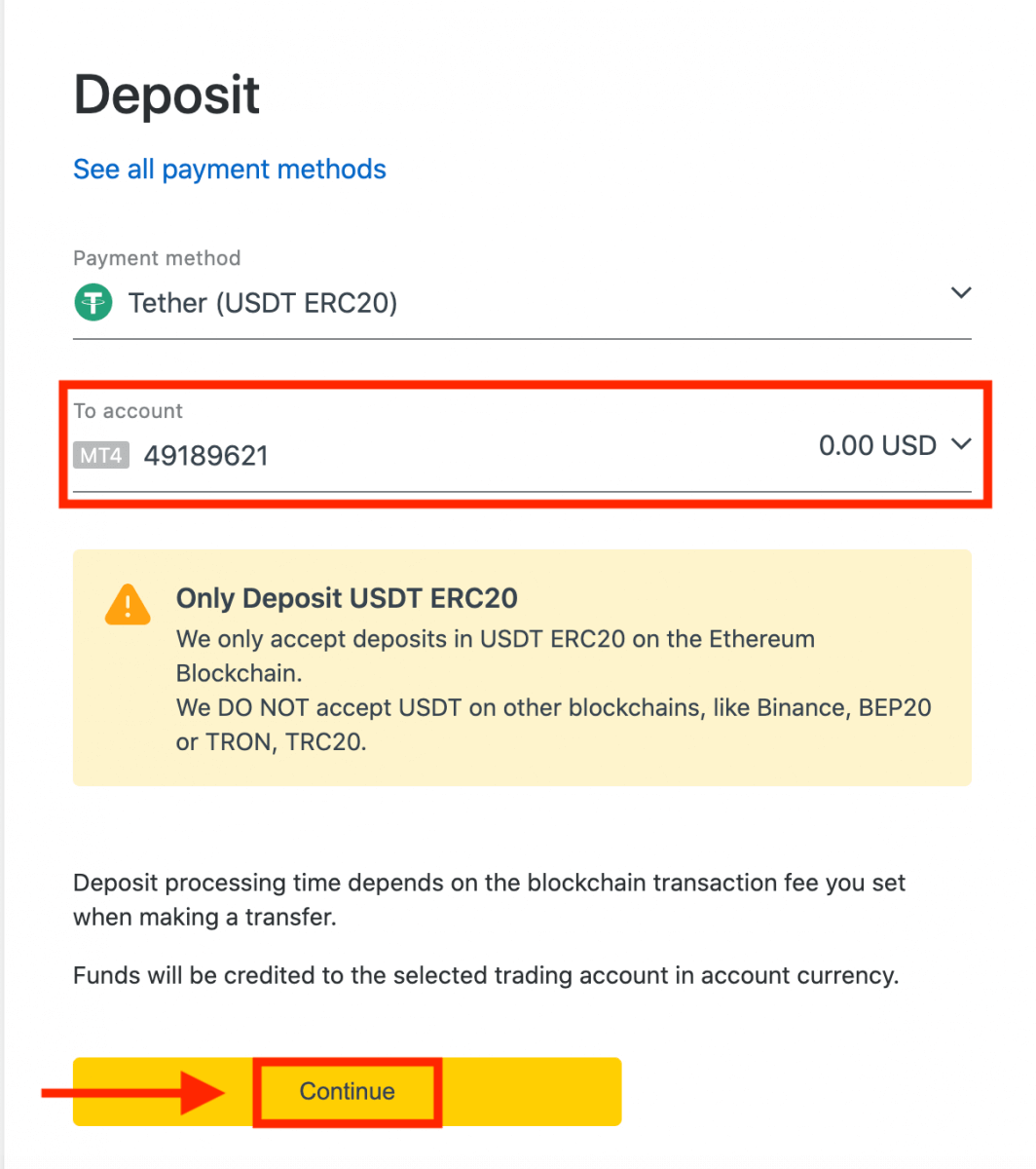 Exness-də USDT istifadə edərək Depozit və Çıxarma Exness-də USDT istifadə edərək Depozit və Çıxarma