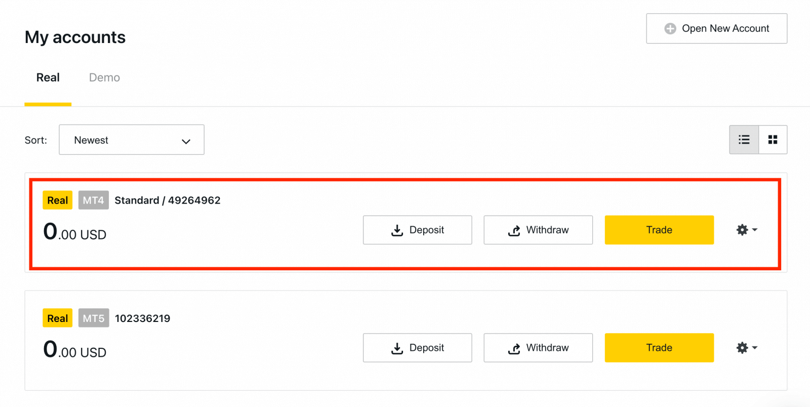如何从 Exness 开设账户和提款 如何从 Exness 开设账户和提款